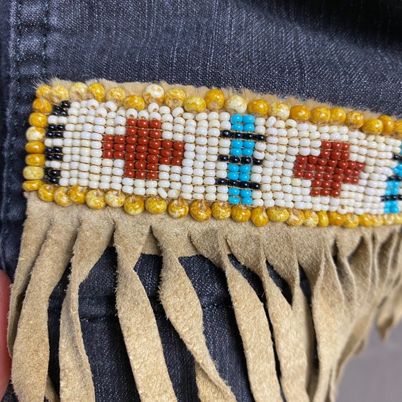 Hand Crafted One of a king Jacket American Indian inspired - Picture 8 of 13